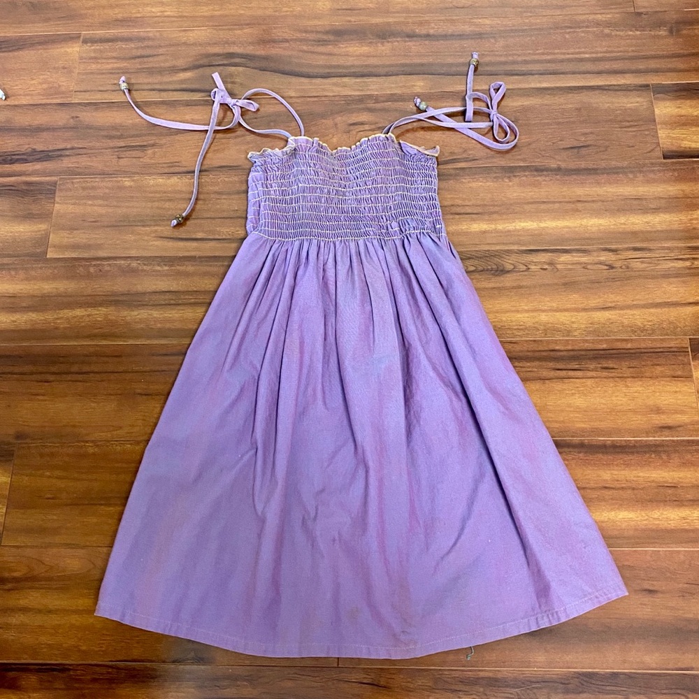 Roberta Oaks Shoulder tie dress with pockets!